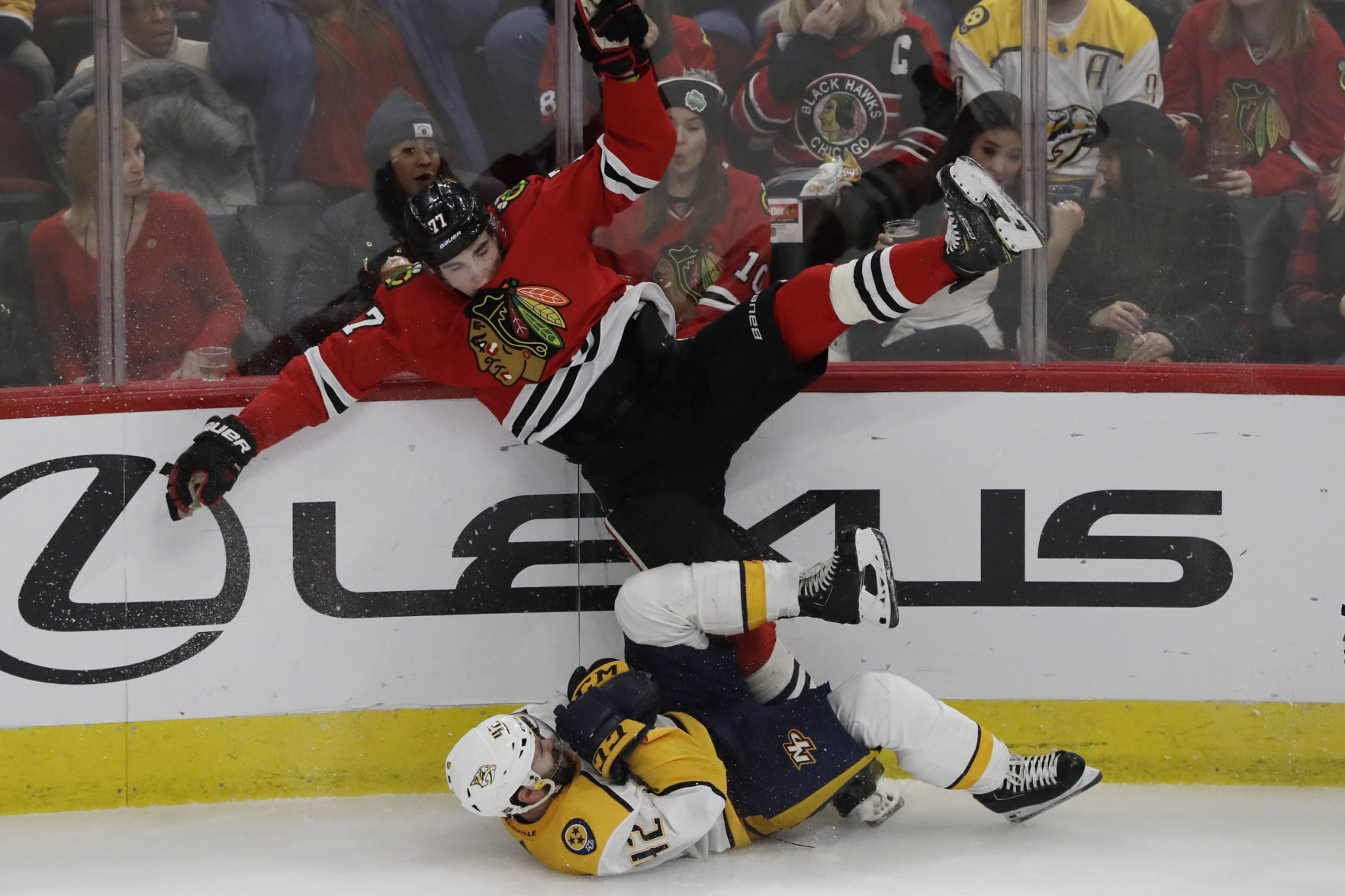 APTOPIX Predators Blackhawks Hockey